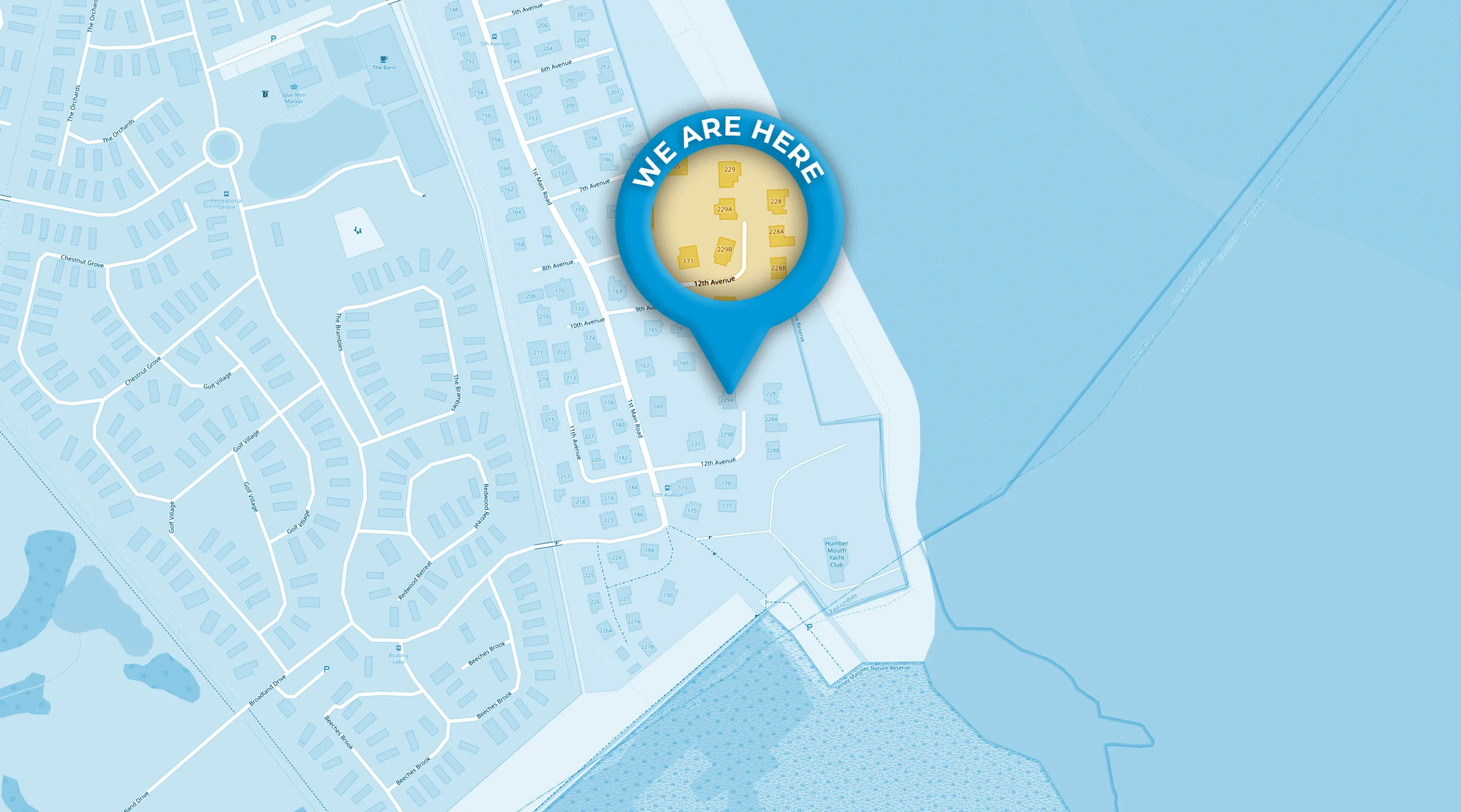Salty Air Location Map